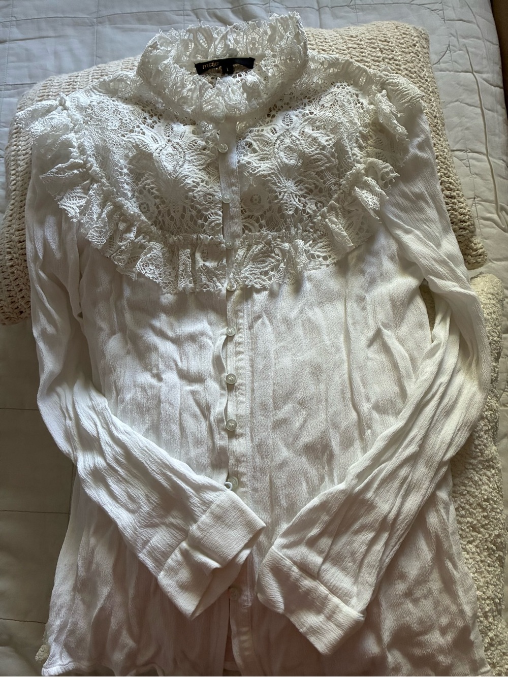 Kids White Lace Dress